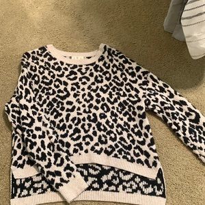 Leopard print sweater